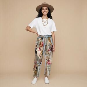 Upcycled Festival Patchwork Jeans — One‑of‑a‑Kind — Zara “Barrel Leg” 90s Fit